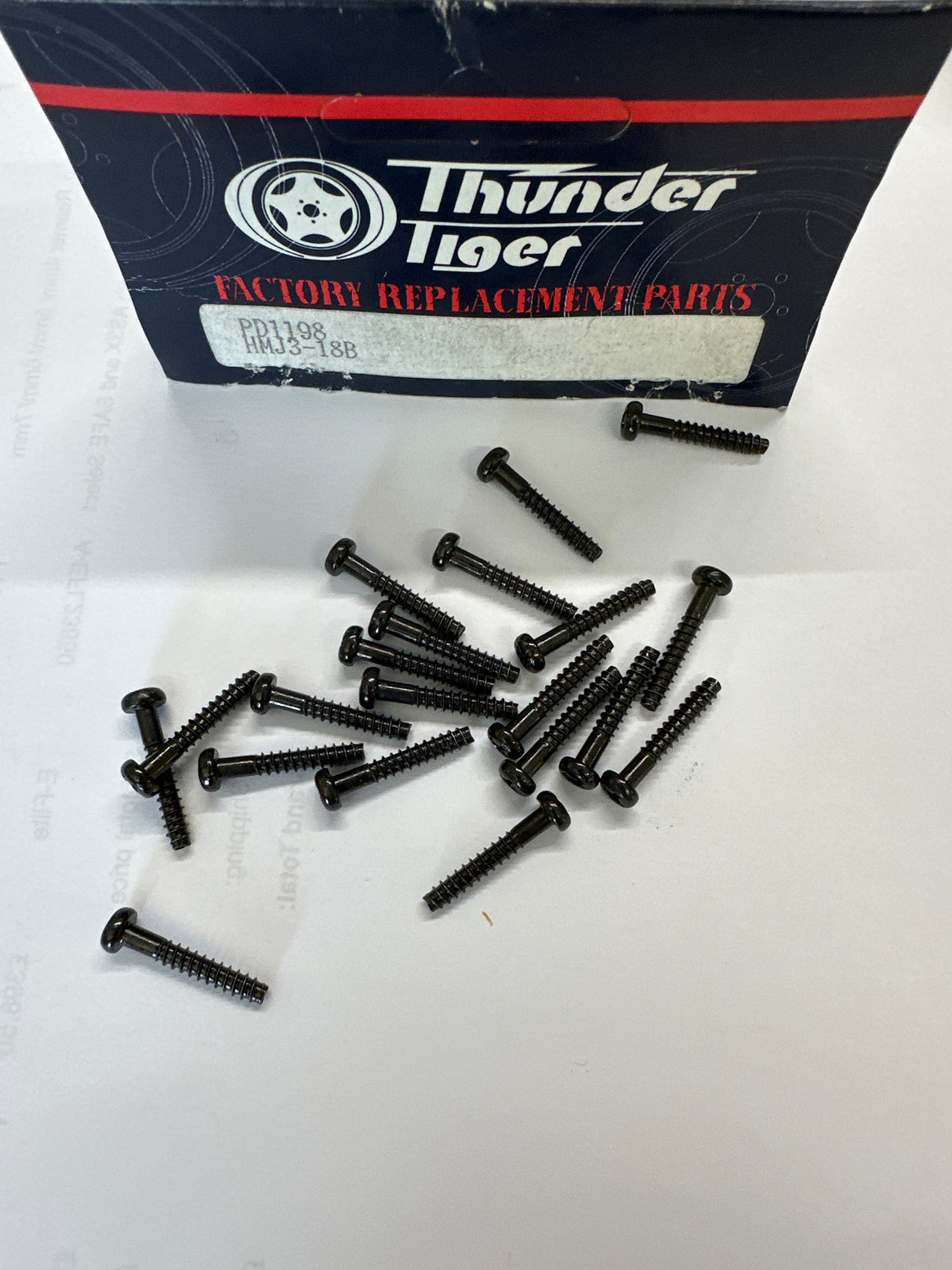 Thunder Tiger Spares 16mm long screw 3mm self tapping  Hmj3-18B PD1198 20 pcs (Box 46)