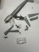 Italeri Junkers JU-118 A1-E1 1/72 Plastic Model Kit model started glue on clear parts
