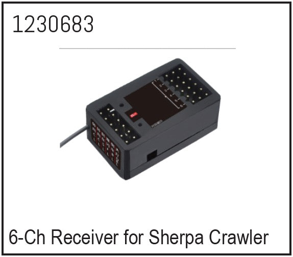 Absima 2.4GHz 6-Channel Radio CR6S Transmitter with R6WP 5 Channel Receiver