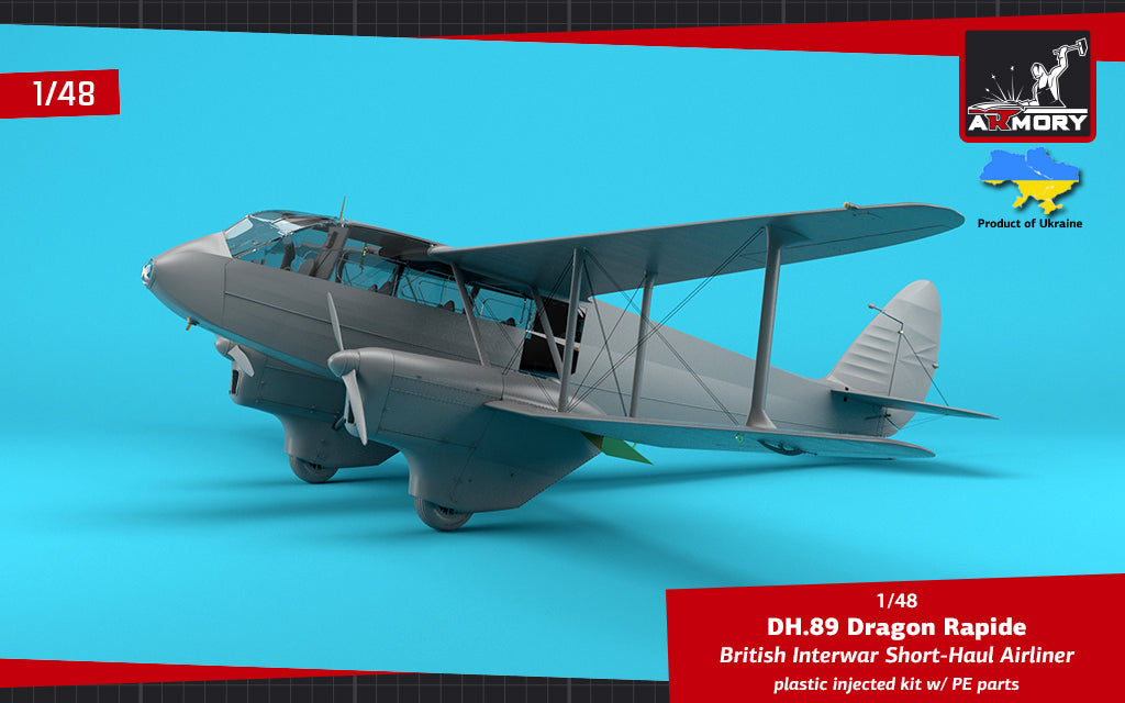 Armory Models Group 48005 DH.89 Dragon Rapide - British Interwar Short-Haul Airliner