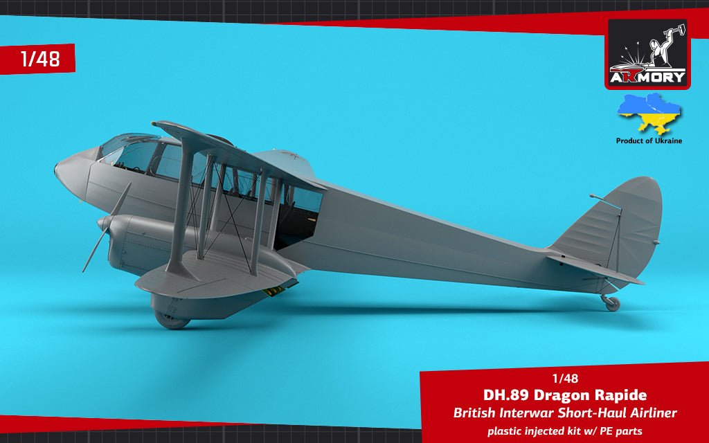 Armory Models Group 48005 DH.89 Dragon Rapide - British Interwar Short-Haul Airliner