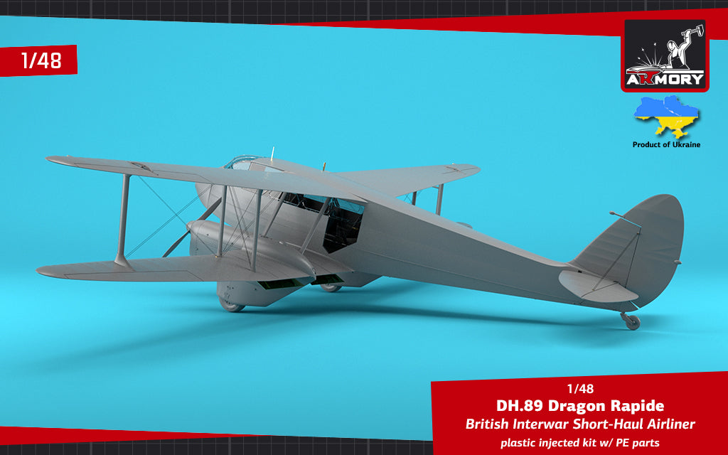 Armory Models Group 48005 DH.89 Dragon Rapide - British Interwar Short-Haul Airliner