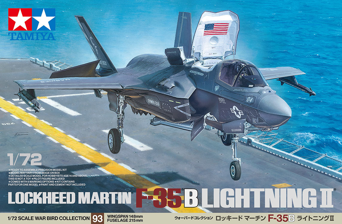 Tamiya 1/72 F-35B Lightning II Kit 60793 – Sussex Model Centre