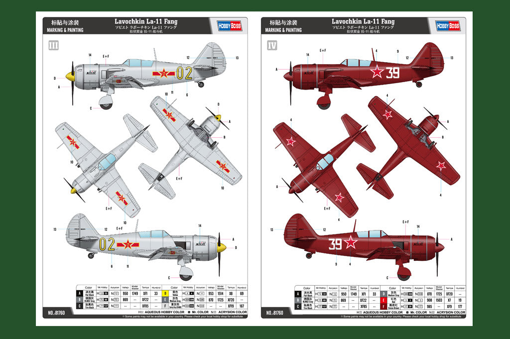 Hobbyboss 1/48 Lavochkin La-11 Fang 81760