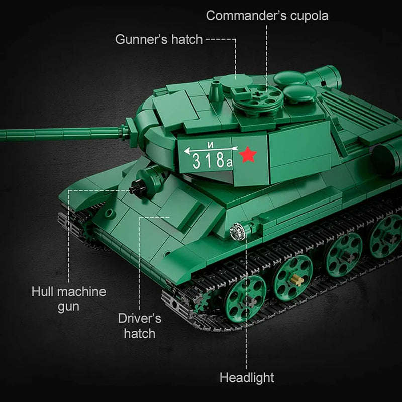 CADA C61072W 1/35 Double EAGLE T34 Tank Brick Kit