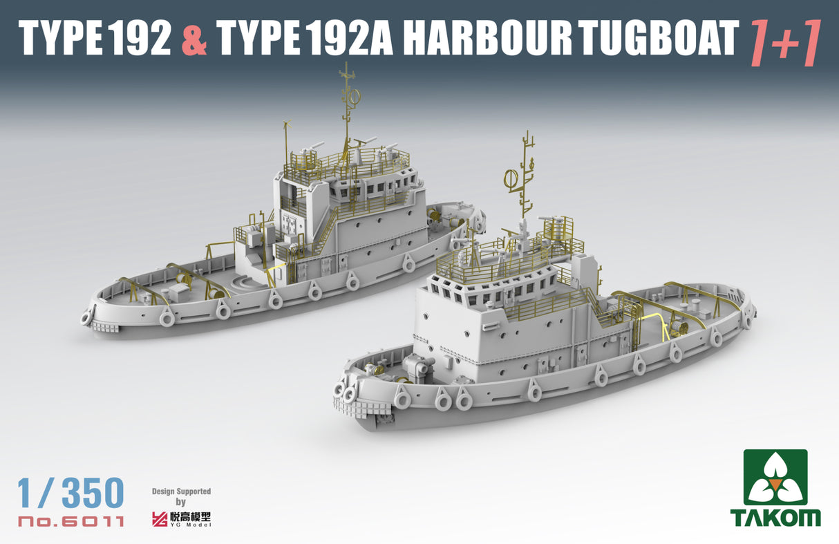 Takom 6011 1/350 Type 192 And Type 192A Harbour Tugboat (1+1)