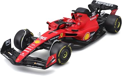 Burago 1/18 Ferrari Racing SF.23 Diecast Model -C.Leclerc