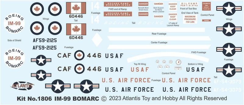 Atlantis Boeing Bomarc Missile Kit AMCH1806