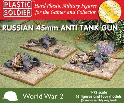 WW2 2G20001 1/72ND RUSSIAN 45MM ANTI TANK GUN