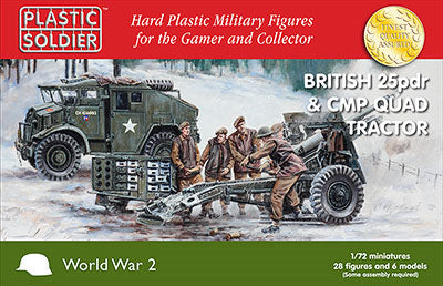 WW2G20007 1/72ND BRITISH 25PDR & CMP QUAD TRACTOR