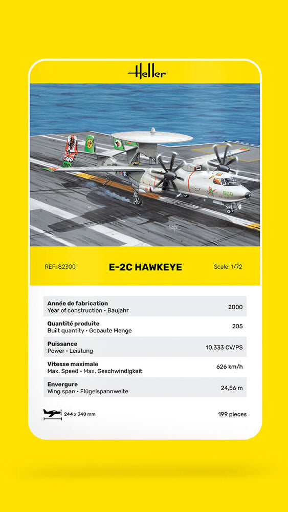 Heller 1/72 E-2C Hawkeye Kit 82300