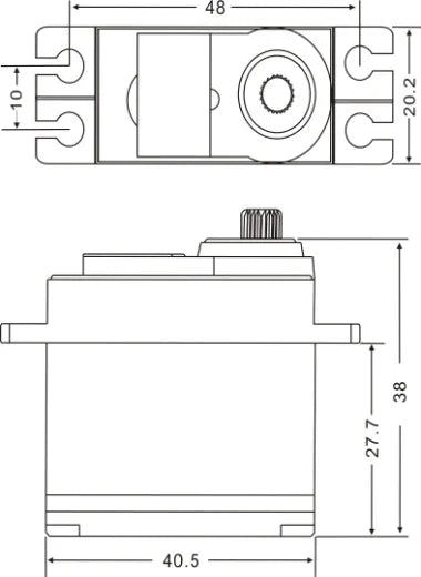 JX Servo PDI-HV6214MG 62g High Precision Metal Gear Digital Standard Servo