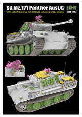 Rye Field Model 1/35 Panther Ausf.G Gertman Medium Tank Sd.kfz.171 Kit 5112