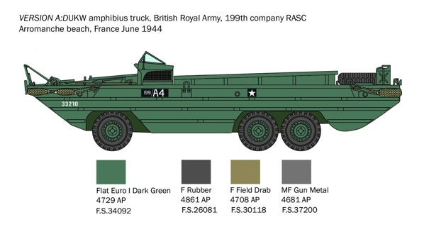 Italeri 1/35 DUKW 21/2 ton GMC truck amphibious version 6392