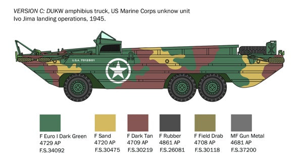 Italeri 1/35 DUKW 21/2 ton GMC truck amphibious version 6392