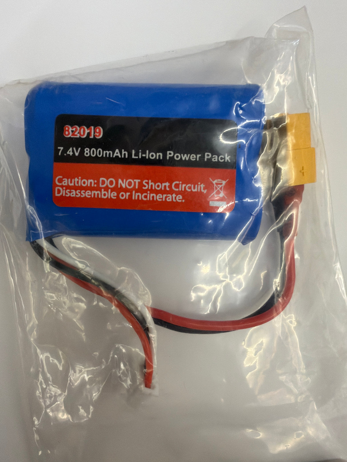 JOYSWAY 7.4V 800MAH LI-IONPACK WITH DEANS CONNECTOR