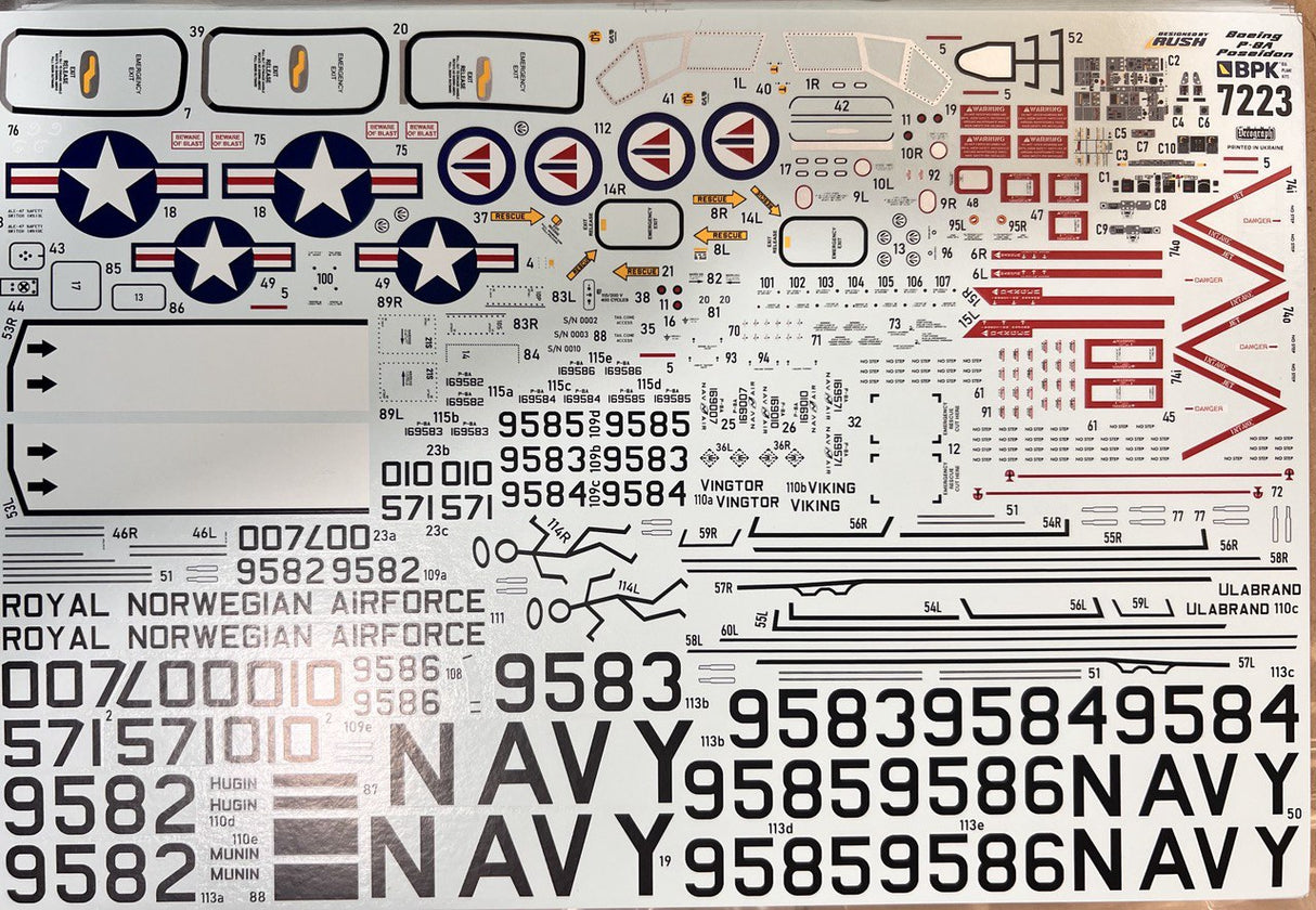 BIG PLANE KITS 1/72 P-8A Poseidon with an APS-154 AAS kit 7223