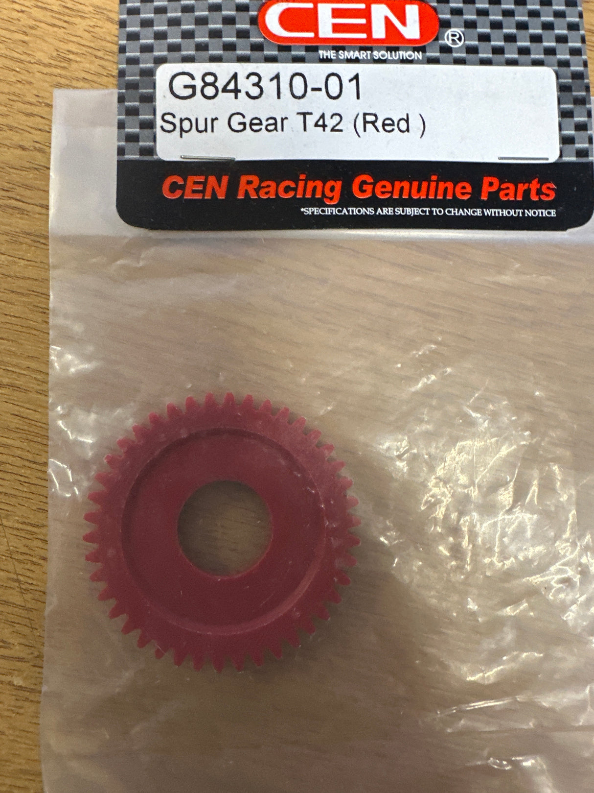 Spur Gear - 42T/Red - GX1/TR4 (Box 1)