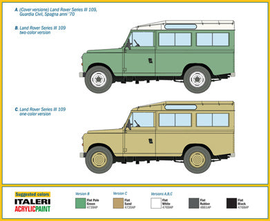 Italeri 1/35 Landrover Series 111 109 Guardia Civil Kit 6542