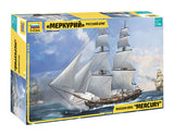 ZVEZDA 1/100 Russian brig Mercury 19th century kit Z9067