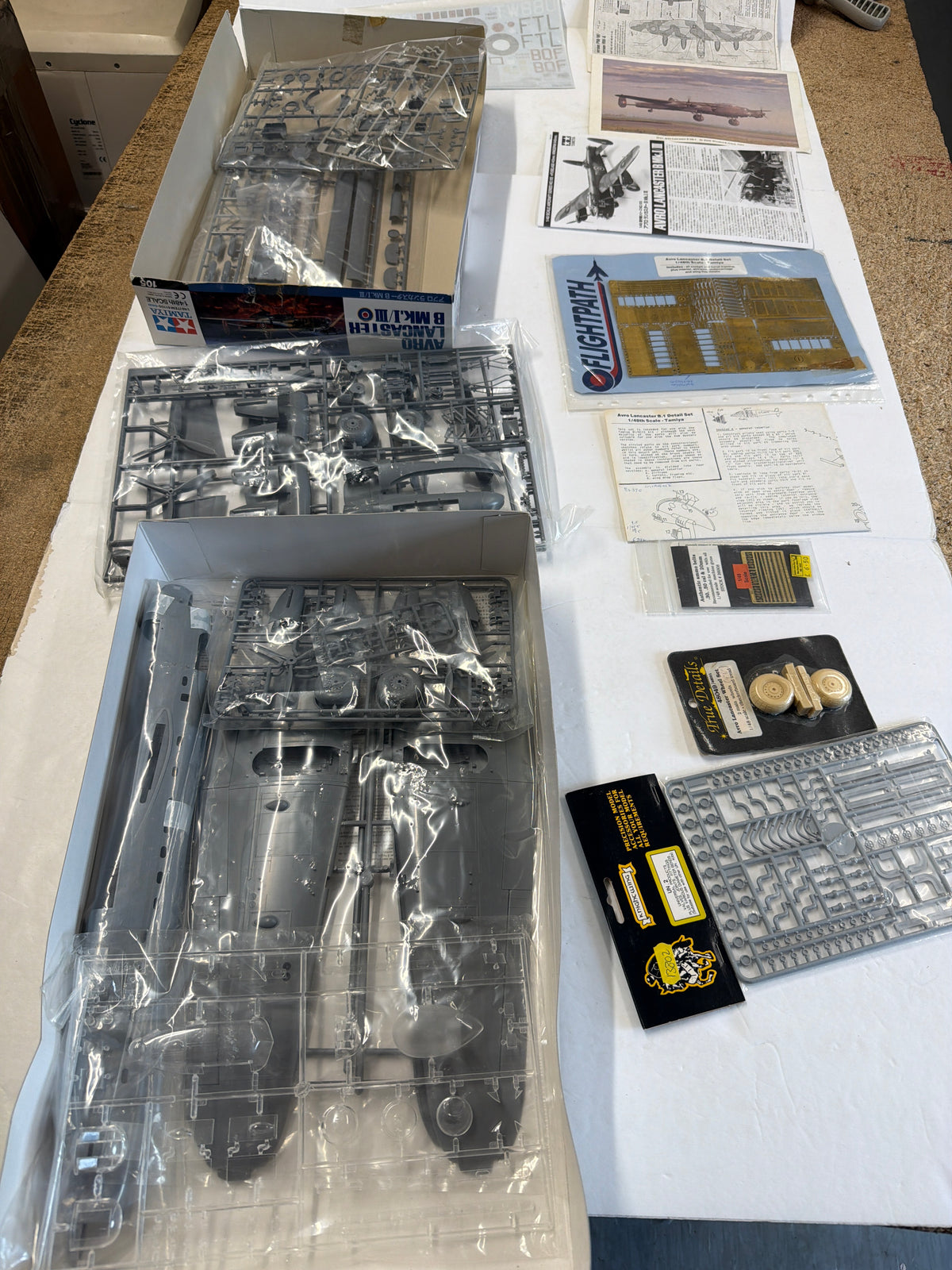 Tamiya Avro Lancaster B Mk.I/III 1/48 Plastic Model Kit with extra etched and resin parts