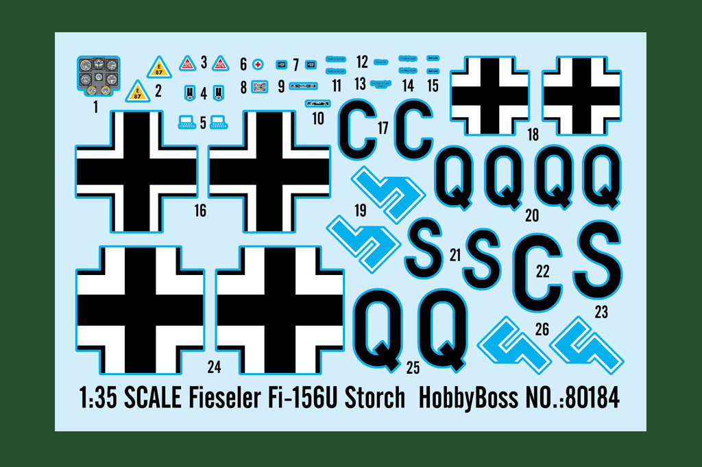 Hobby Boss 1/35 Fioeseler Fi-156U Storch Kit 80184