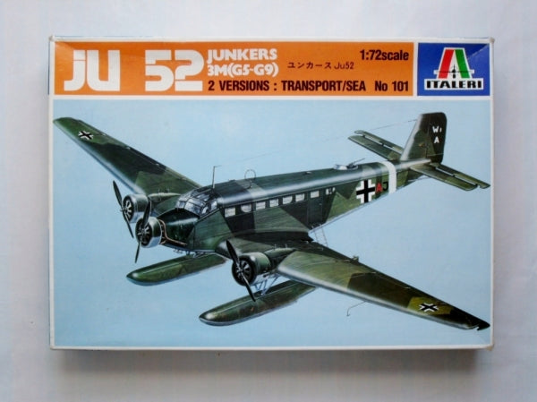 ITALERI Vintage 1/72 Junkers JU 52 3M(G5-G9) Kit 101