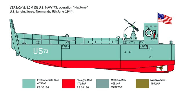 Italeri 1/35 LCM3 (Landing Craft Mechanized) 6755