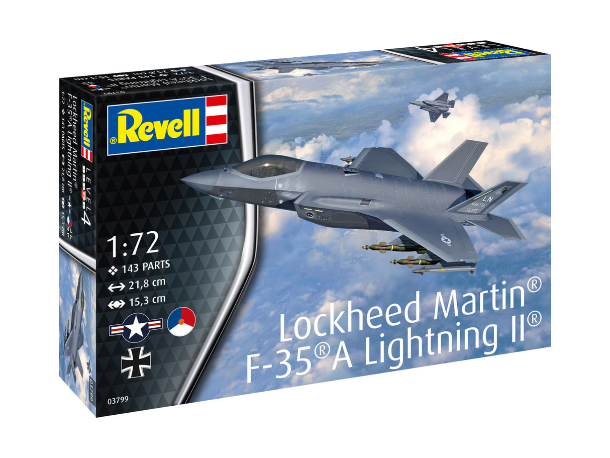 Revell 1/72 Lockheed Martin F-35 A Lightning II Kit 03799