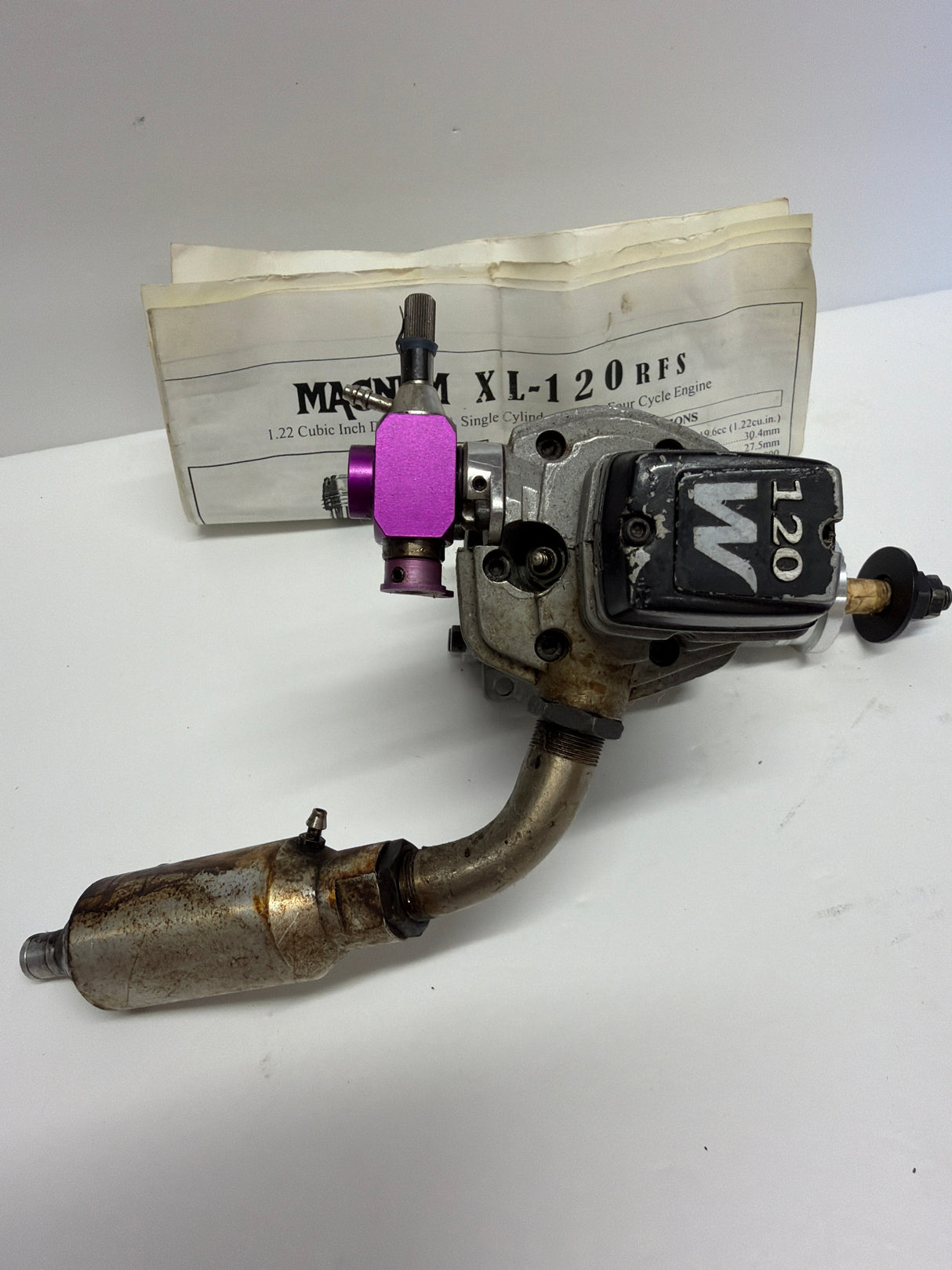Second Hand engine Glow 4-stroke  Magnum FS-120   (Box 63)