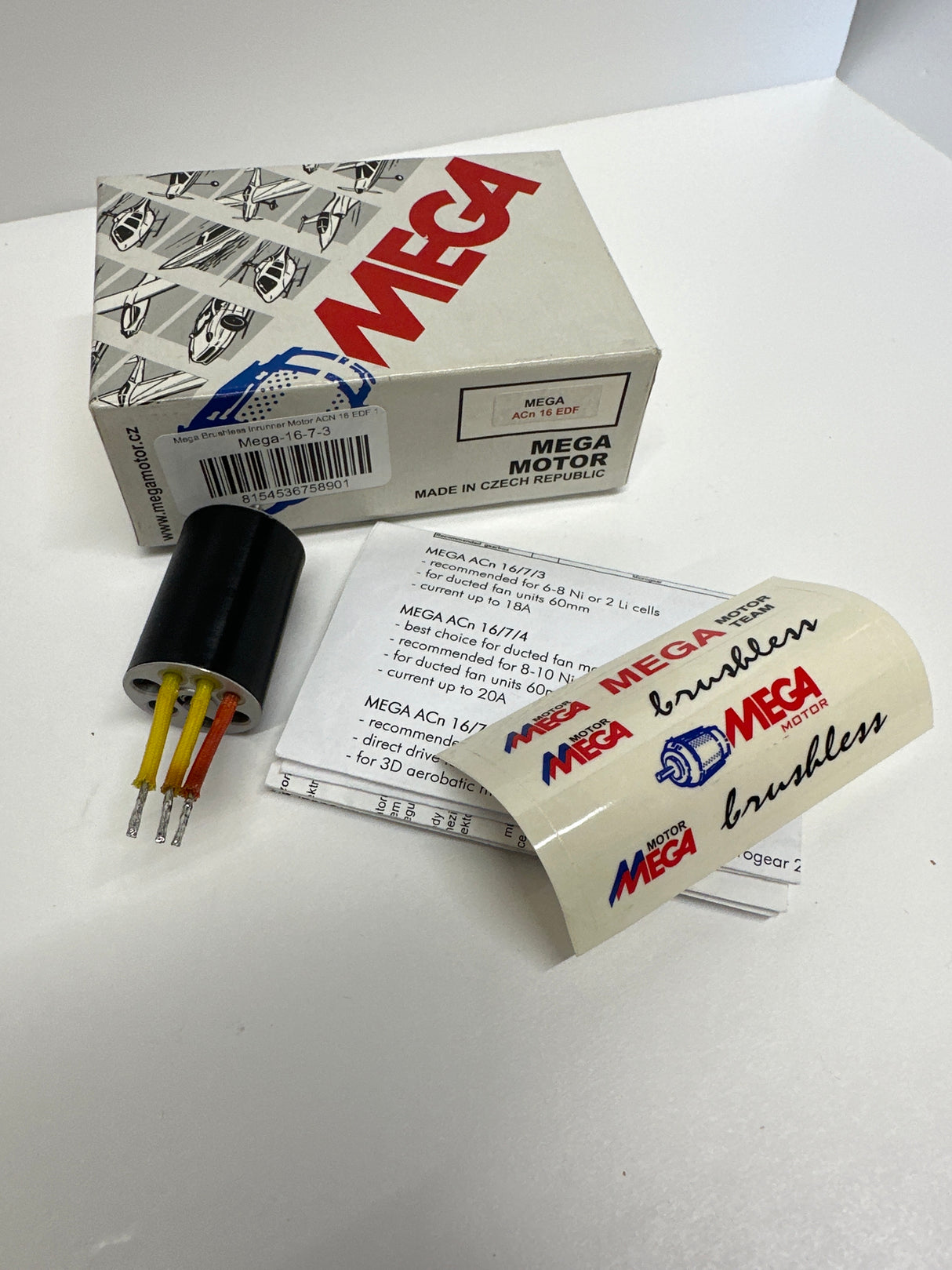 Mega Brushless inrunner Motor ACN 16 EDF 16-7-3