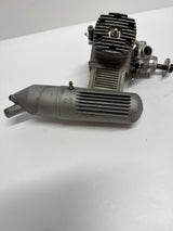 Second Hand Aircraft Engine 2-stroke OS 61 FX with silincer little use (Box 62)
