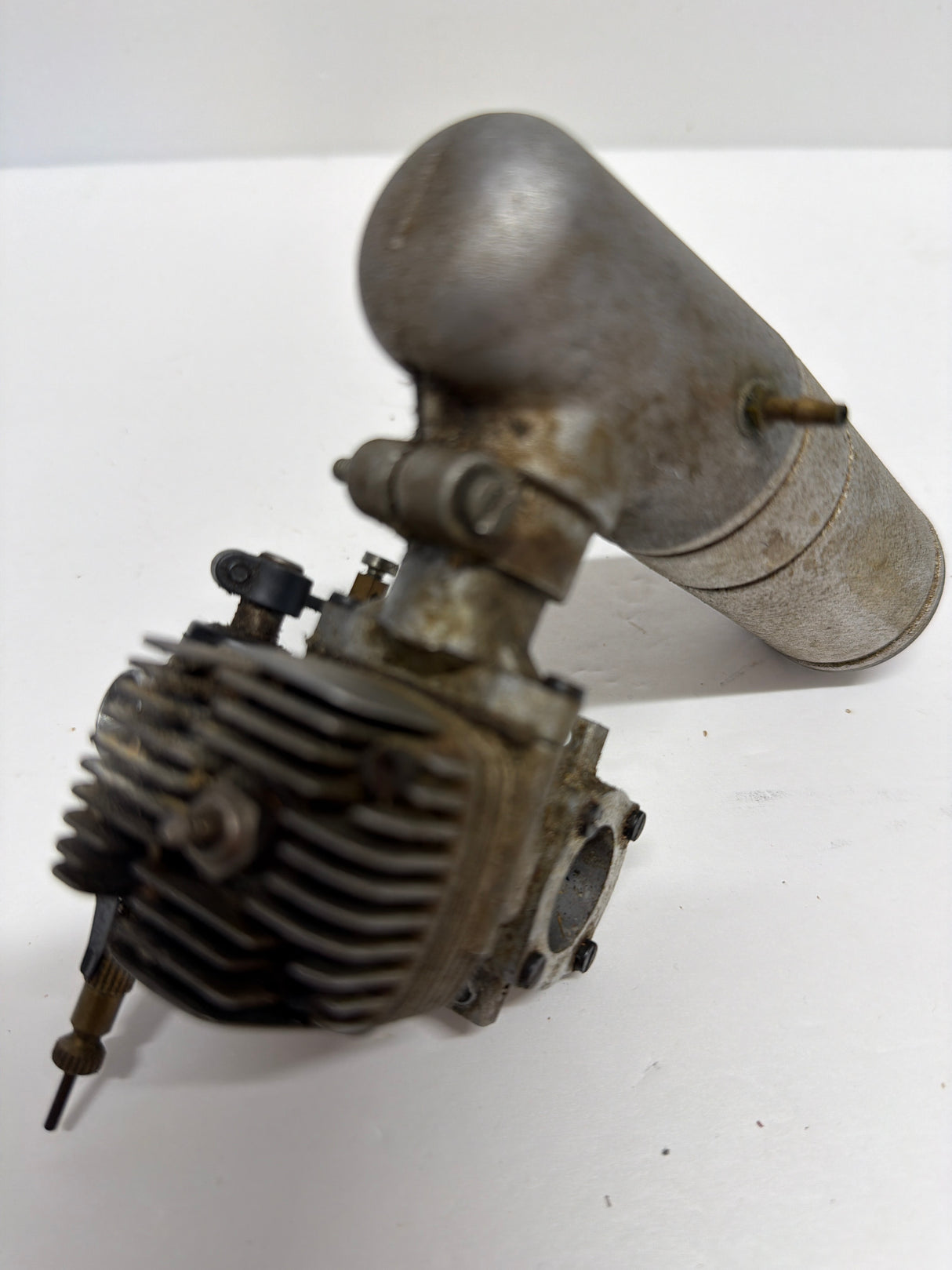 Second Hand Aircraft/ Heli Engine 2-stroke Super Tigre G34 H with Silencer (Box 62)