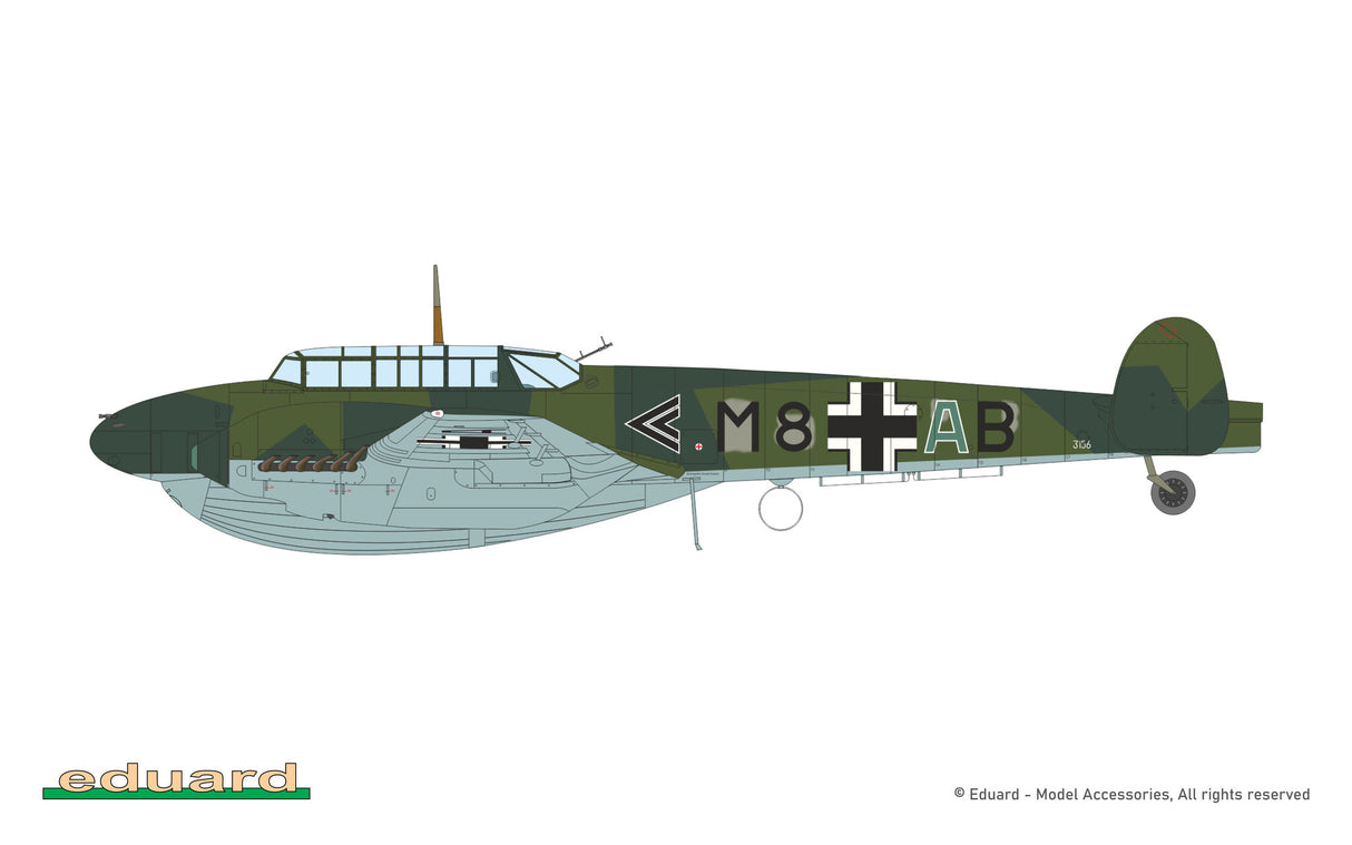 Eduard 1/48 Bf110D Kit 8409