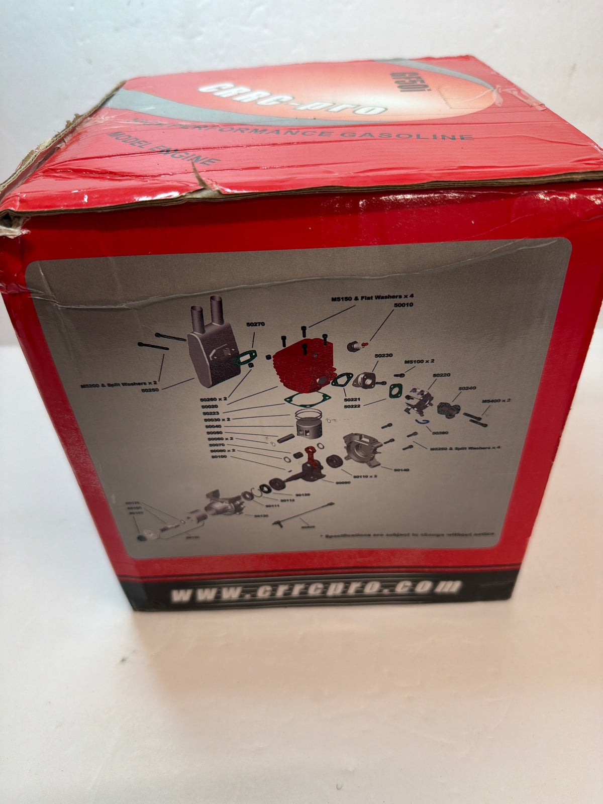 CRRCpro GF50i 50cc Petrol Engine Gagsoline Slingle Cylinder Side Exhaust 2-Stroke Petrol Engine