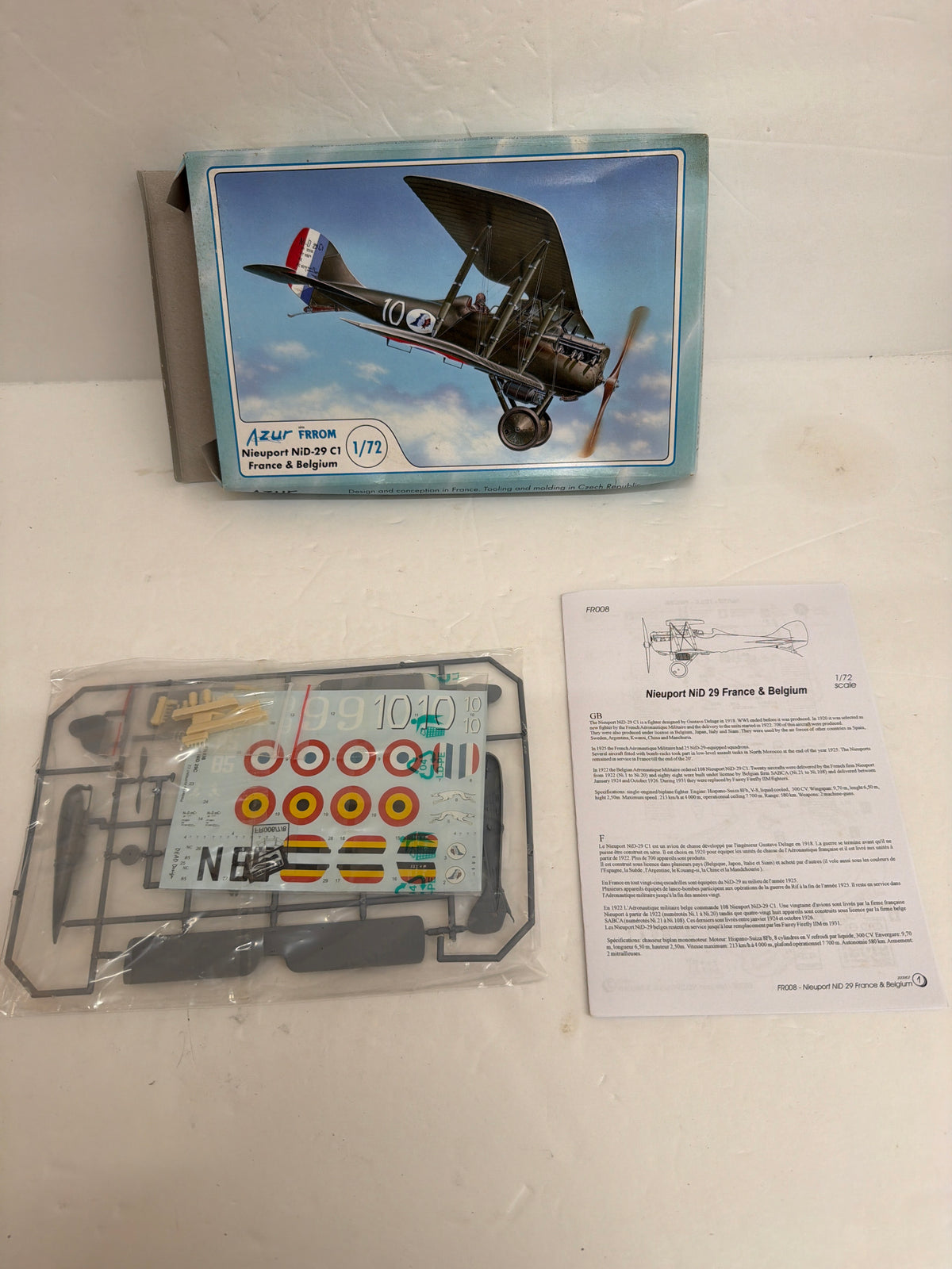 Azur-FRROM Hobby Plastic Model Kit Nieuport-Delage NiD 29 — 1:72