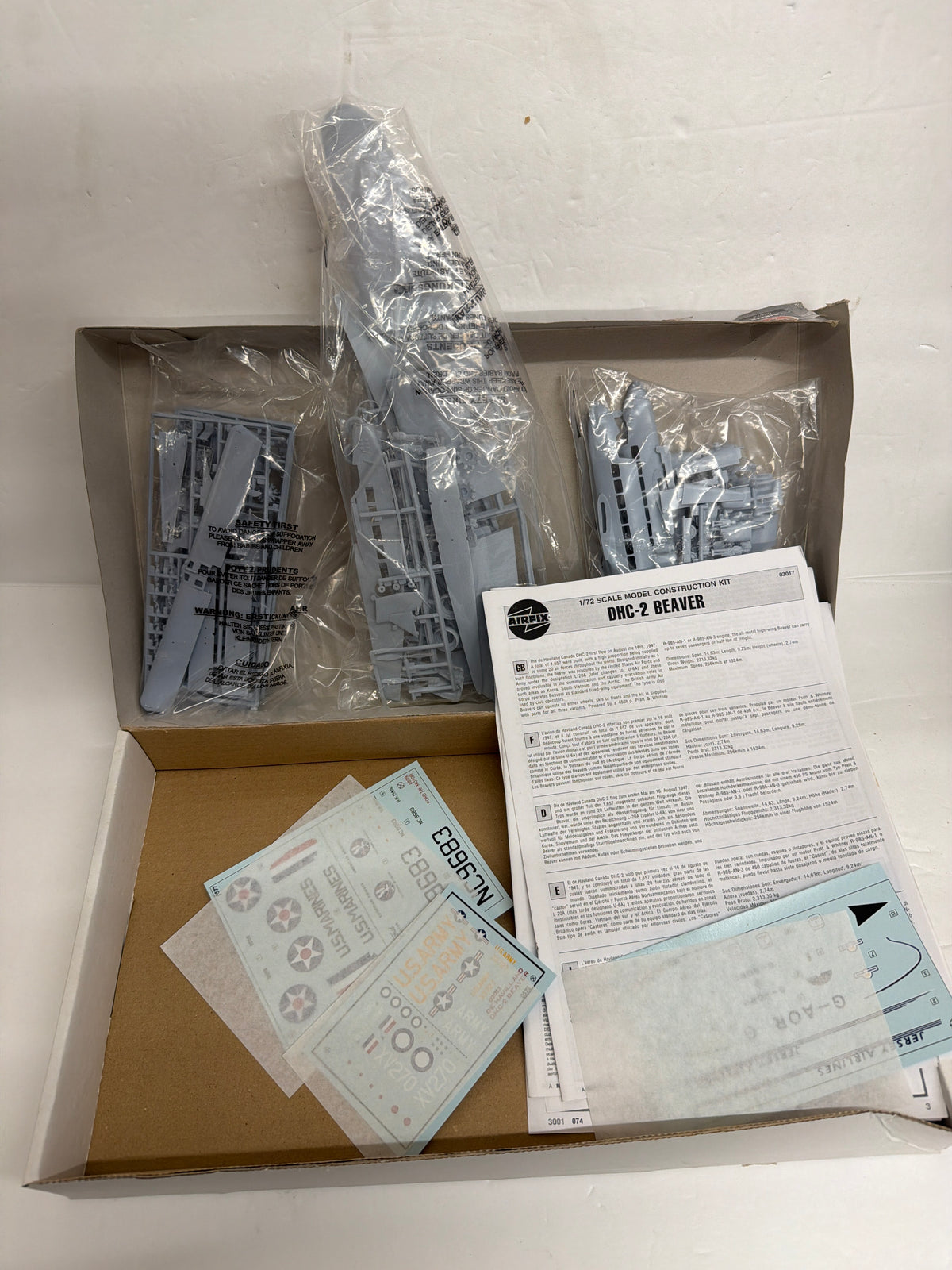 Airfix Plastic Model Kit 08674 Ford Tri-Motor / DHC Beaver / D.H. Heron 1/72