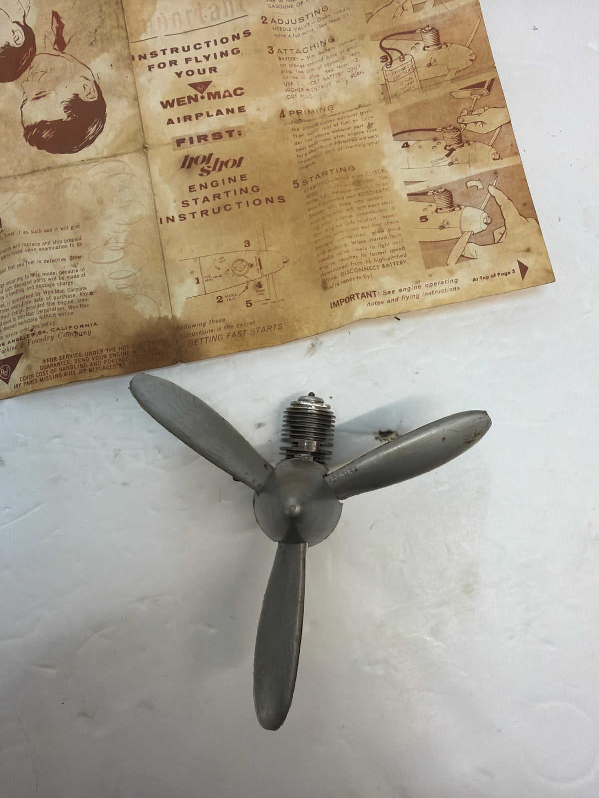 Wen Mac Hot Shot Mar XII 049 2-Stroke Glow Engine R/C Aircraft Engine – Second hand (Box 162)