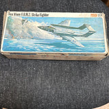 Frog Sea Vixen F.A.W.2 Strike Fighter 1:72 scale Kit Very old model slightly damaged box (1976)