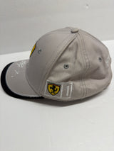 Ferrari Scuderia F1 Formula One Racing -Beige- Adjustable Baseball Cap (second hand)
