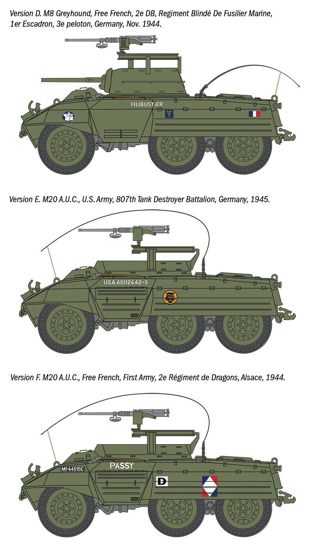 ITALERI 1/72 M8 Greyhound / M20 Kit 7087