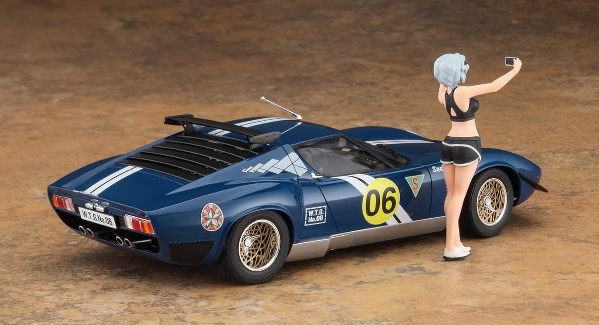 Hasegawa 1:24 Wild Egg Girls Lamborghini Jota SVR Sasha Ilyushina and Figure Kit HSP556