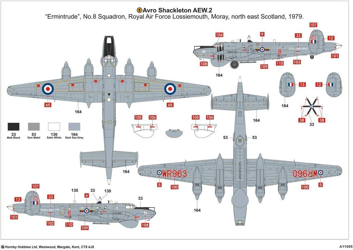 Airfix 1/72 Avro Shackleton AEW.2 Kit A11005