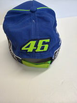 OFFICIAL VALENTINO ROSSI VR 46 (in Green)  Baseball Cap Blue Yamaha Racing Team Logo (second hand)