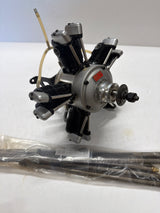 Second hand Saito FA-325 R5 five-cylinder radial and Flexi Exhausts Model engine