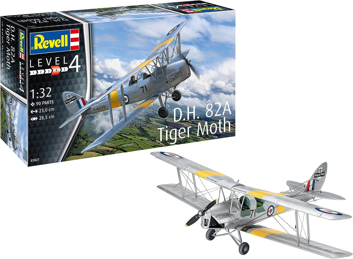 Revell 1/32 D.H. 82A Tiger Moth Kit 03827