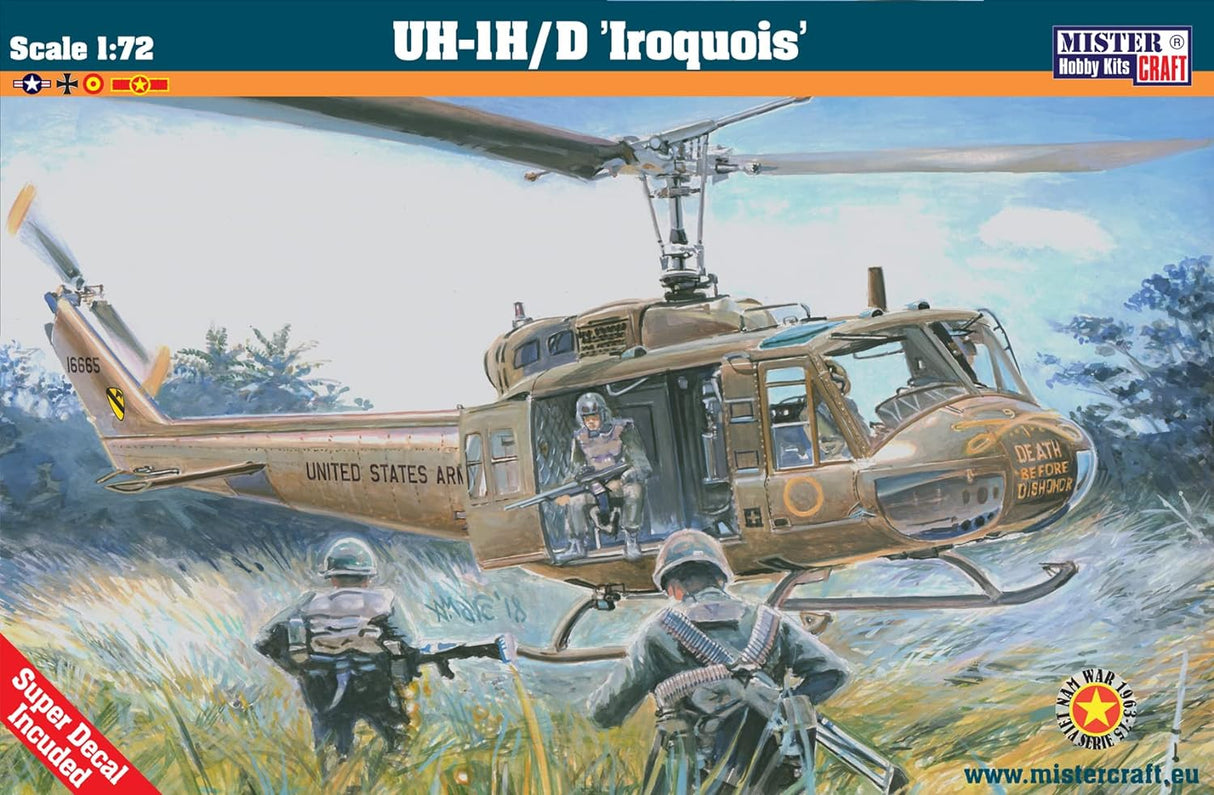 MisterCraft 1/72 UH-1H/D Iroquois Vietnam War Kit MCD78