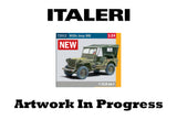 ITALERI Willys Jeep - Complete Set for Modelling with Paints & Tools 72012