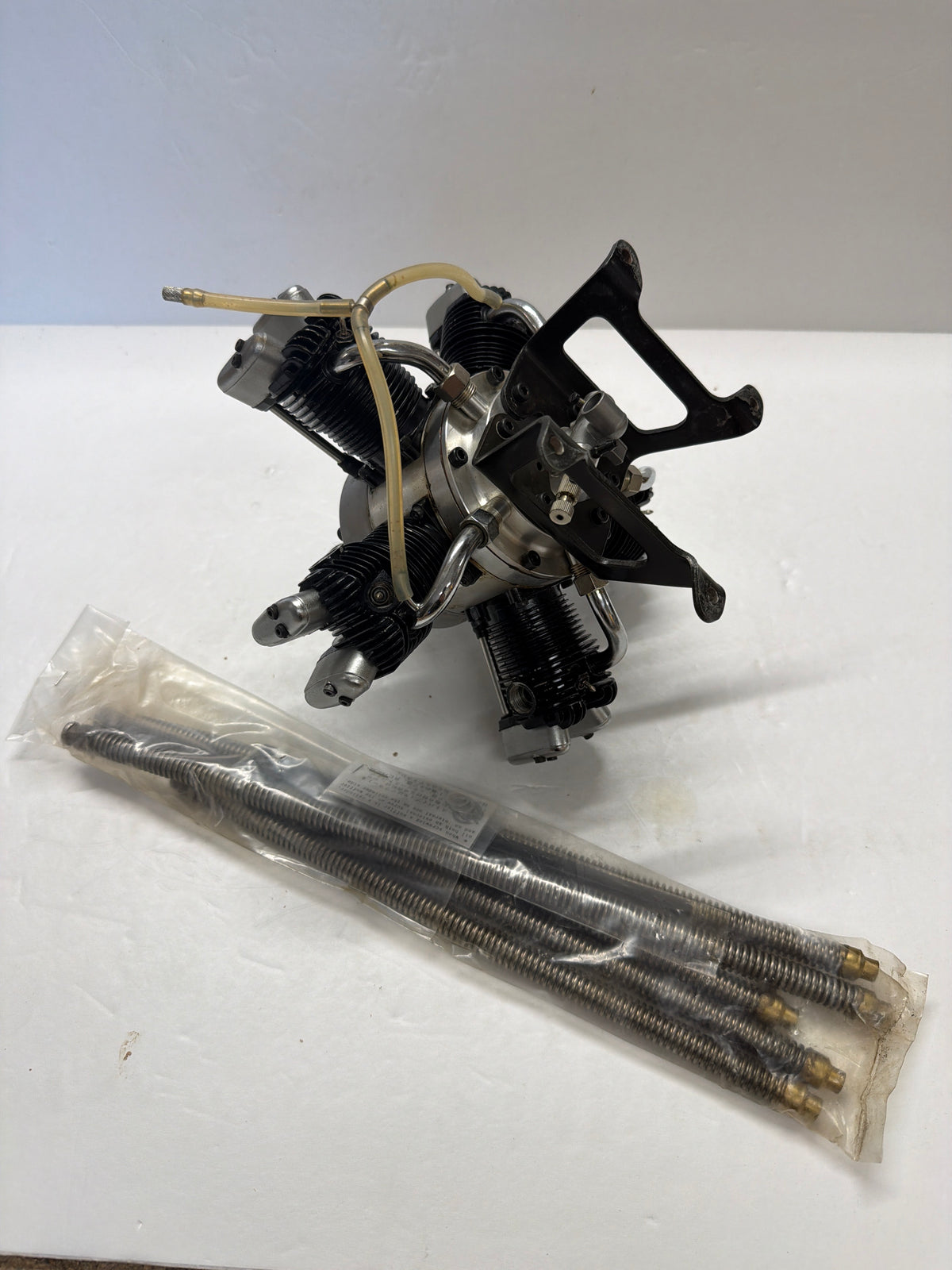 Second hand Saito FA-325 R5 five-cylinder radial and Flexi Exhausts Model engine