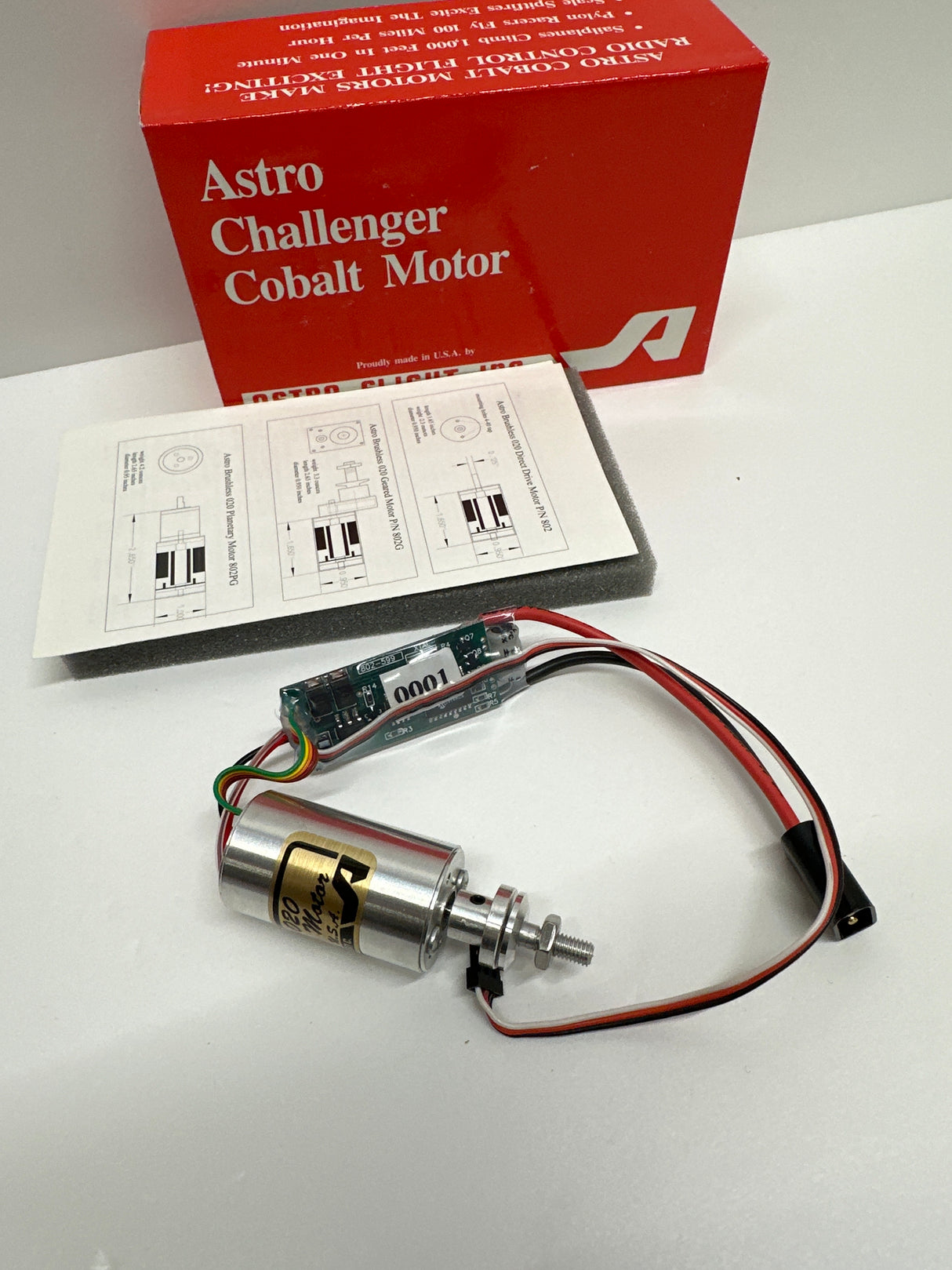 Astro Flight Inc Pylon/Fan Motor Brusgkess 02 with esc 802F